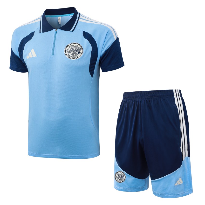Survetement Ajax Polo 2026 2027 Bleu Ciel (1) Survetement Ajax Polo 2026 2027 Bleu Ciel (1)