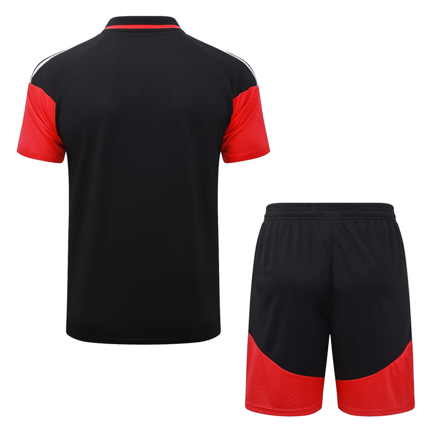 Survetement Allemagne Polo 2026 2027 Noir Rouge (2) Survetement Allemagne Polo 2026 2027 Noir Rouge (2)