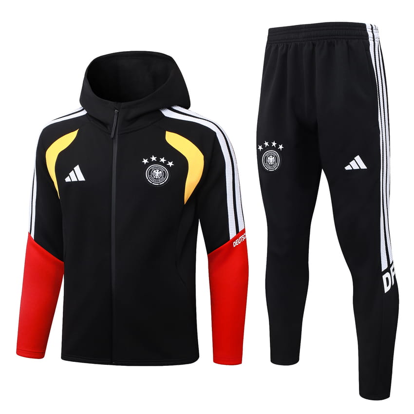 Survetement Allemagne Sweat 2026 2027 Noir Rouge (1) Survetement Allemagne Sweat 2026 2027 Noir Rouge (1)