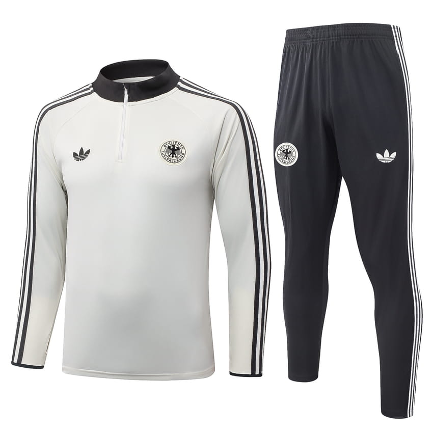Survetement Allemagne Training 2026 2027 Blanc Cassé (1)