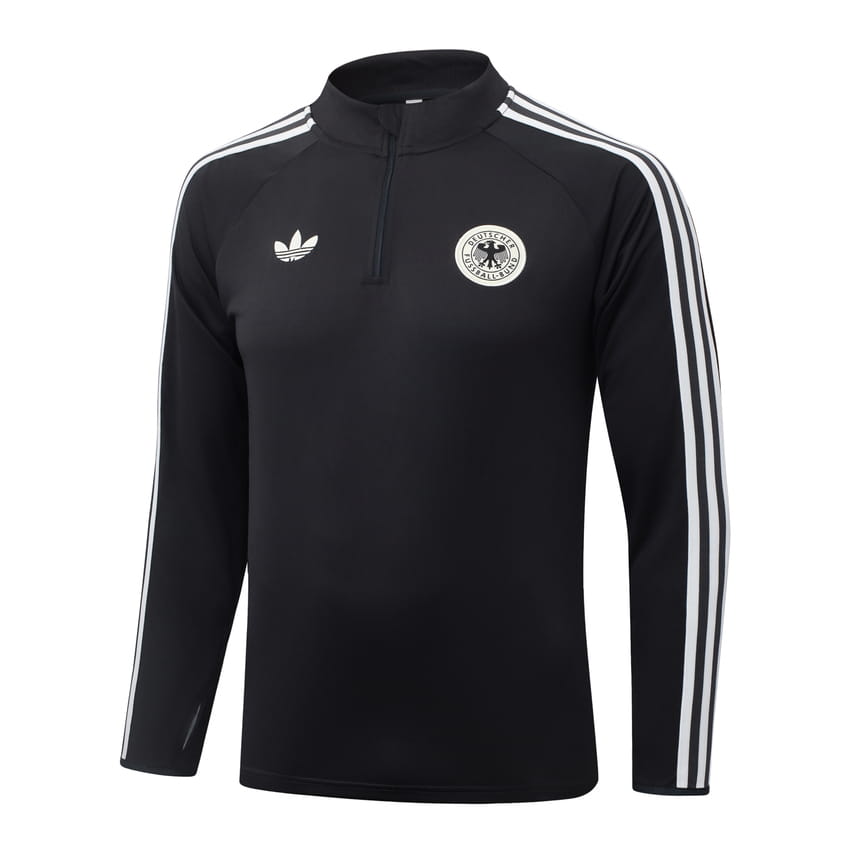 Survetement Allemagne Training 2026 2027 Noir Blanc (4)