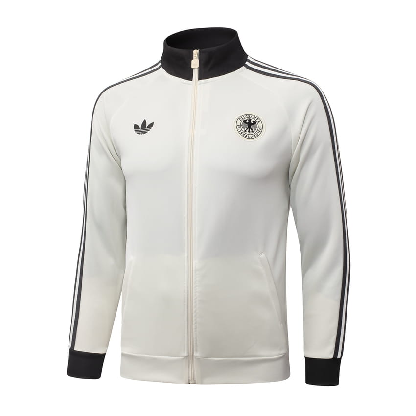 Survetement Allemagne Veste 2026 2027 Blanc Cassé (2) Survetement Allemagne Veste 2026 2027 Blanc Cassé (2)