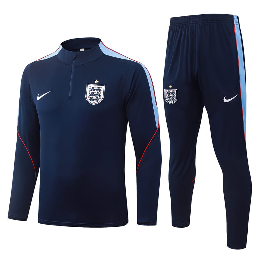 Survetement Angleterre Training 2026 2027 Bleu Sombre (1)