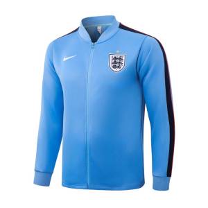 Survetement Angleterre Veste 2026 2027 Bleu Ciel (4)