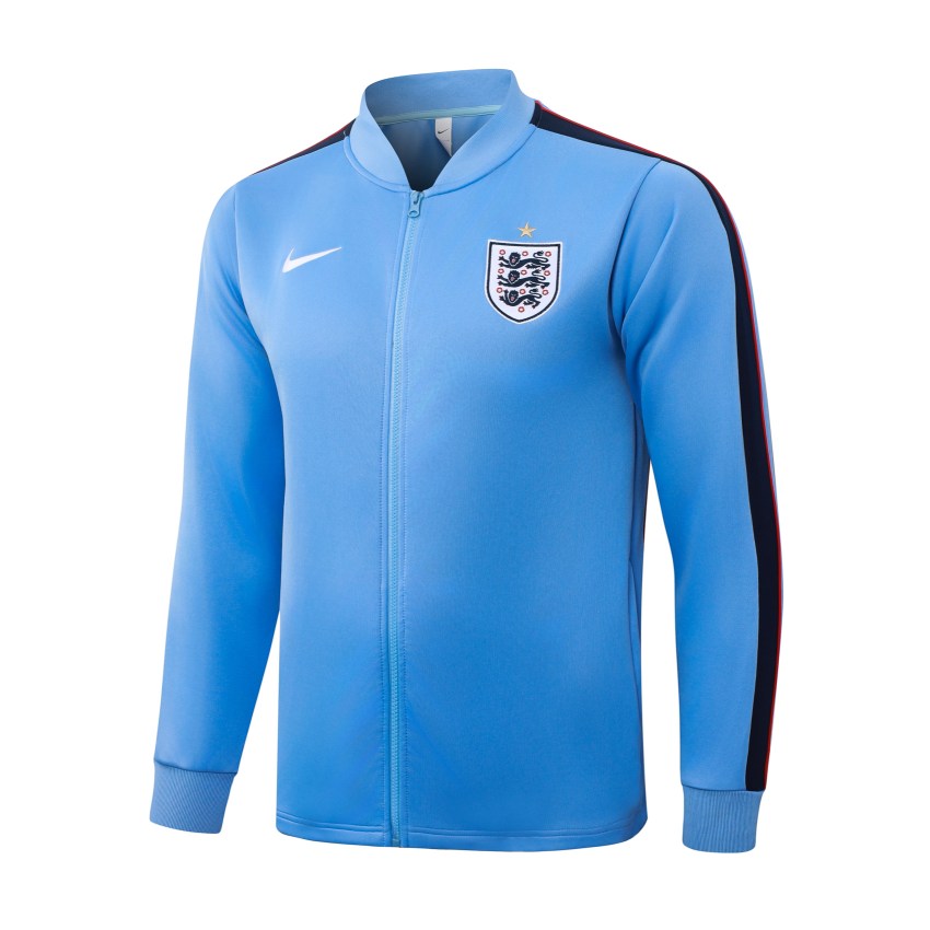Survetement Angleterre Veste 2026 2027 Bleu Ciel (4)