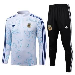 Survetement Argentine Training 2026 2027 Blanc Motif