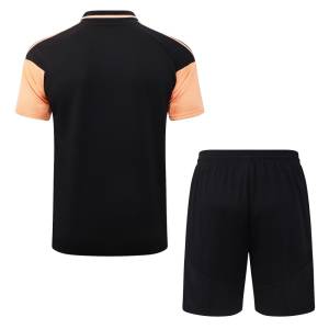 Survetement Arsenal Polo 2026 2027 Noir Orange (2)