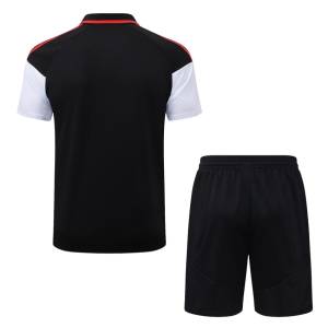 Survetement Arsenal Polo 2026 2027 Noir Rouge (4)