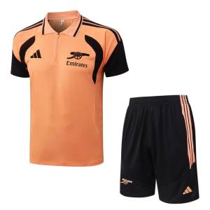 Survetement Arsenal Polo 2026 2027 Orange Noir (1) Survetement Arsenal Polo 2026 2027 Orange Noir (1)