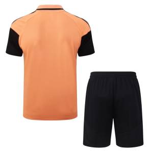 Survetement Arsenal Polo 2026 2027 Orange Noir (2) Survetement Arsenal Polo 2026 2027 Orange Noir (2)