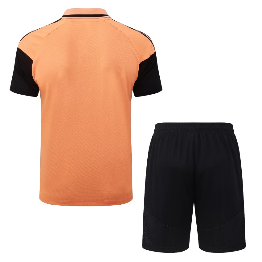 Survetement Arsenal Polo 2026 2027 Orange Noir (2) Survetement Arsenal Polo 2026 2027 Orange Noir (2)