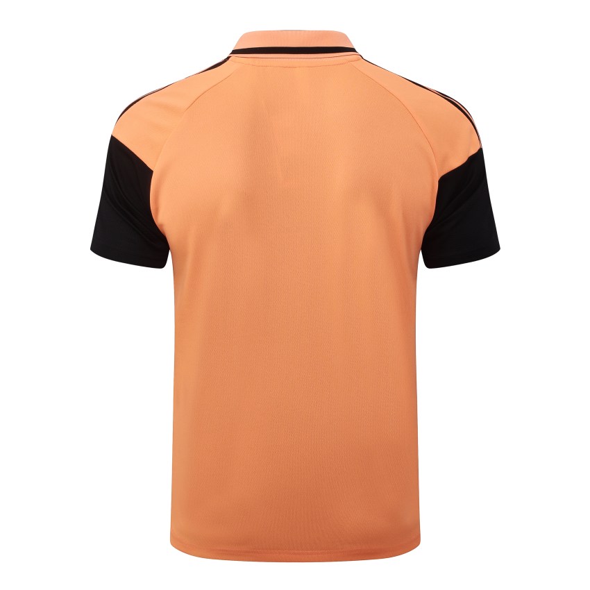 Survetement Arsenal Polo 2026 2027 Orange Noir (3) Survetement Arsenal Polo 2026 2027 Orange Noir (3)