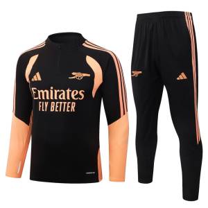 Survetement Arsenal Training 2026 2027 Noir Orange (1)