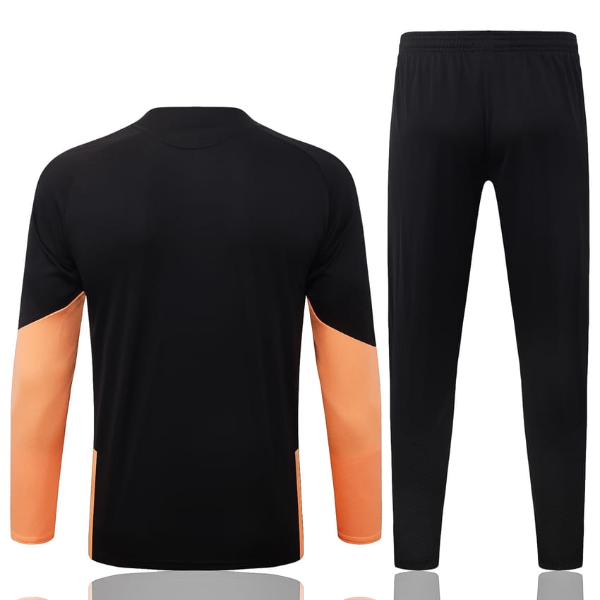 Survetement Arsenal Training 2026 2027 Noir Orange (4)
