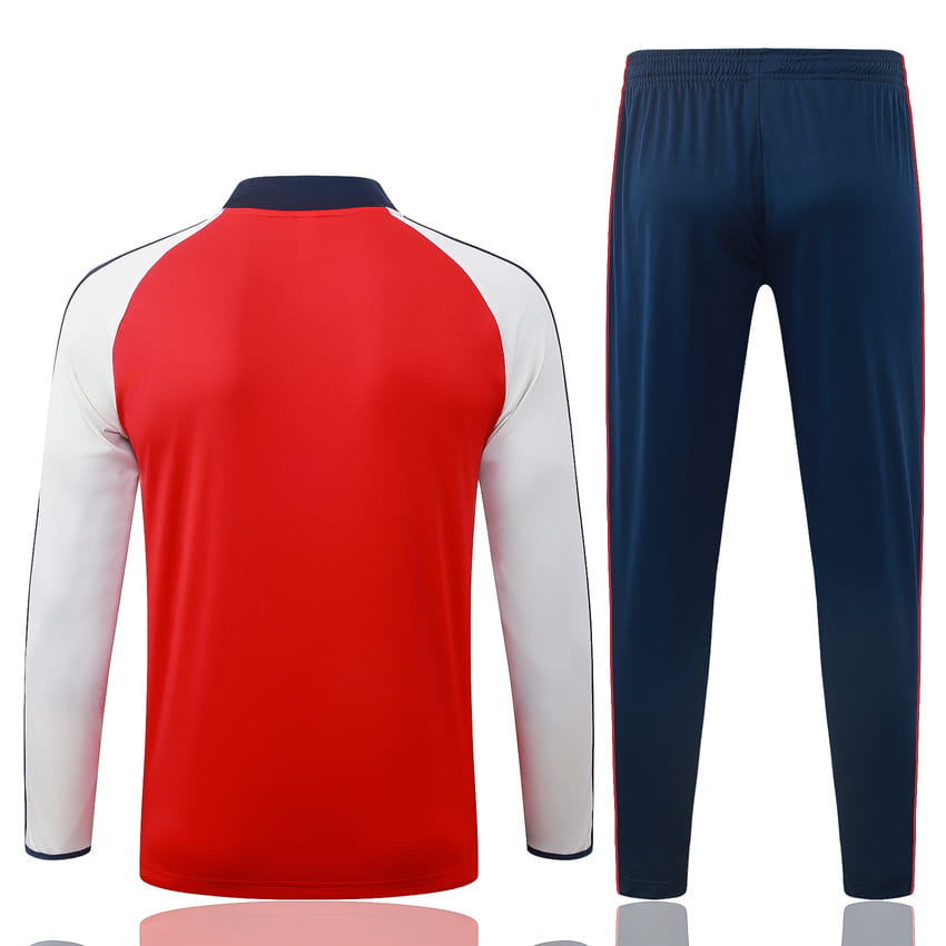 Survetement Arsenal Training 2026 2027 Rouge Blanc (3) Survetement Arsenal Training 2026 2027 Rouge Blanc (3)