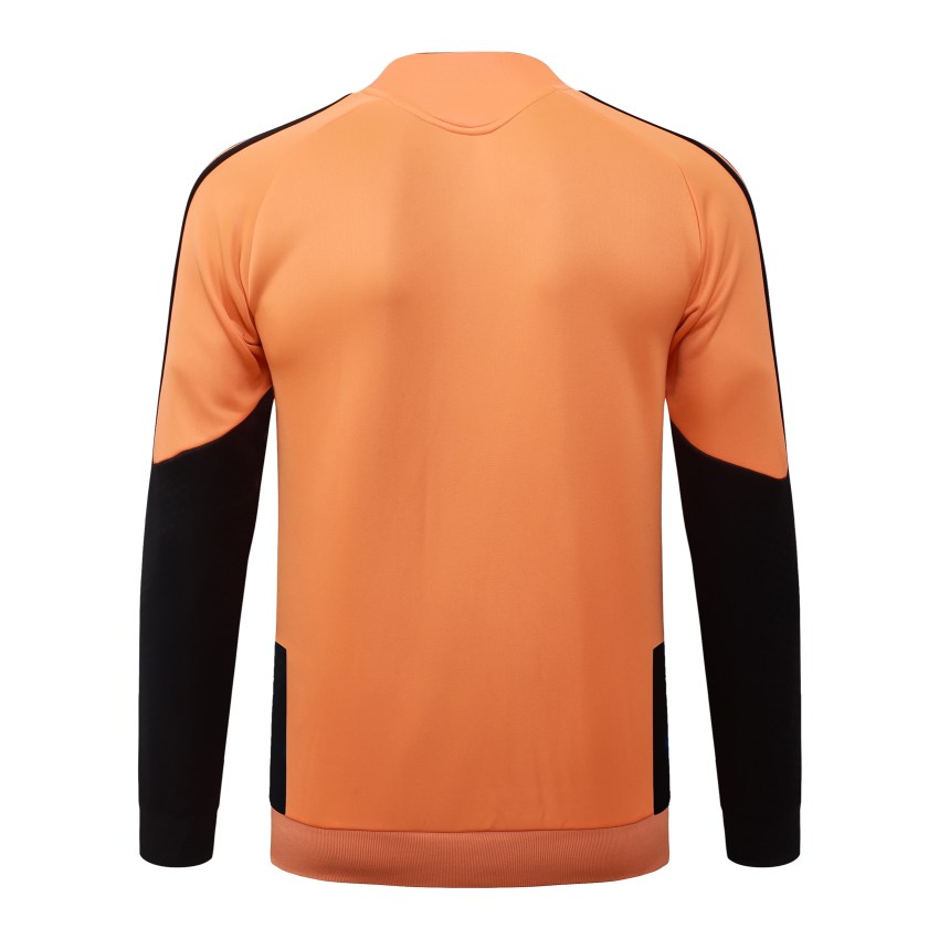 Survetement Arsenal Veste 2026 2027 Orange Noir (3) Survetement Arsenal Veste 2026 2027 Orange Noir (3)