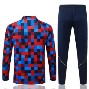 Survetement Barca Training 2026 2027 Bleu Rouge (4)