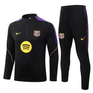Survetement Barca Training 2026 2027 Noir violet (1)