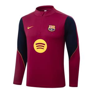 Survetement Barca Training 2026 2027 Rouge Foncé (2)