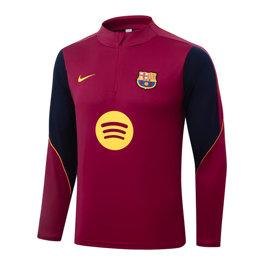 Survetement Barca Training 2026 2027 Rouge Foncé (2)