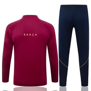 Survetement Barca Training 2026 2027 Rouge Foncé (4)