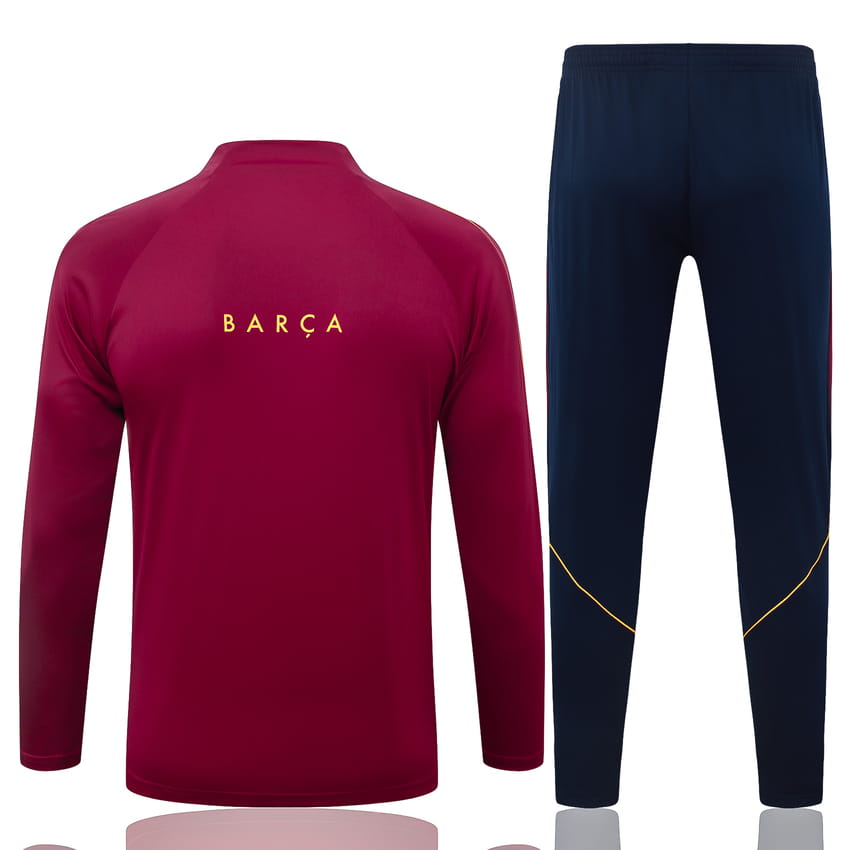 Survetement Barca Training 2026 2027 Rouge Foncé (4)