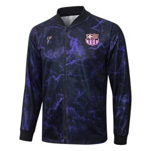 Survetement Barca Veste 2025 2026 Noir Violet (4)