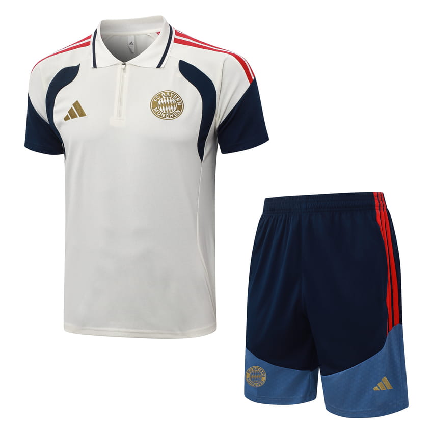Survetement Bayern Munich Polo 2026 2027 Beige (1)
