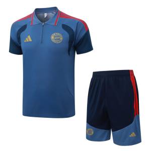 Survetement Bayern Munich Polo 2026 2027 Bleu Clair