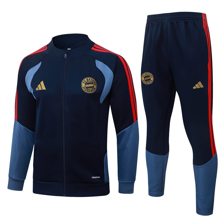 Survetement Bayern Munich Veste 2026 2027 Bleu Sombre (1)