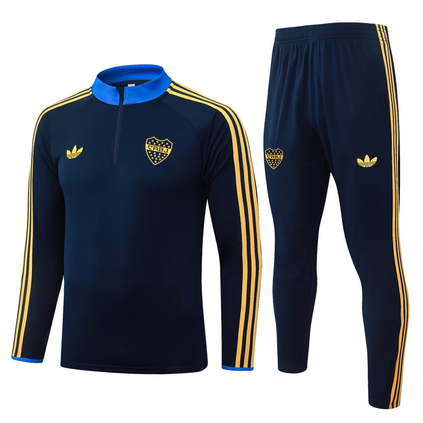Survetement Boca Junior Training 2026 2027 Bleu Sombre (1)