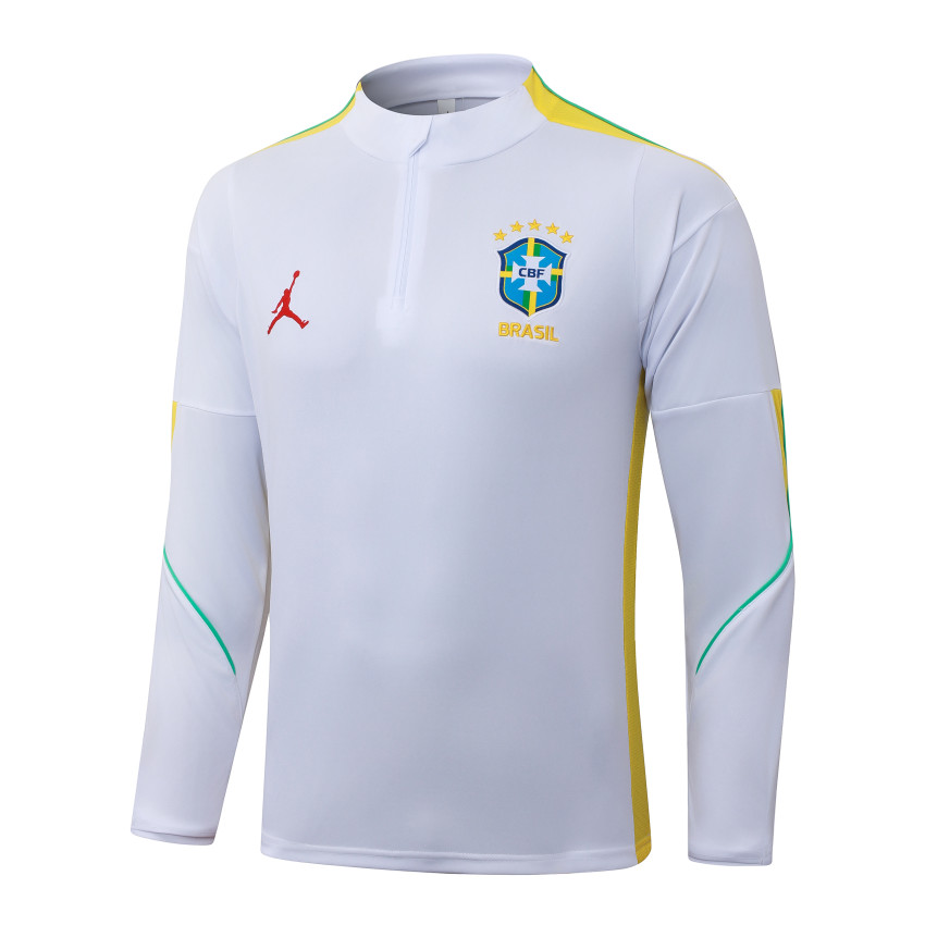 Survetement Bresil Training 2026 2027 Blanc (4)