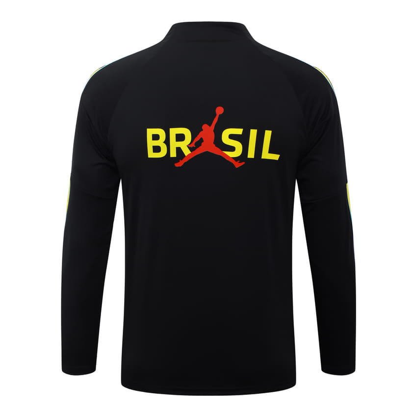 Survetement Bresil Training 2026 2027 Noir Jaune (2)