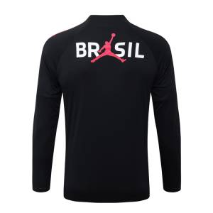 Survetement Bresil Training 2026 2027 Noir Rouge (3)