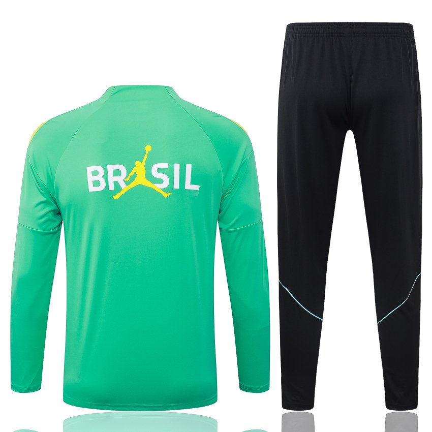 Survetement Bresil Training 2026 2027 Vert Clair (2)