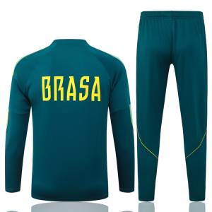 Survetement Bresil Training 2026 2027 Vert Foncé (2)