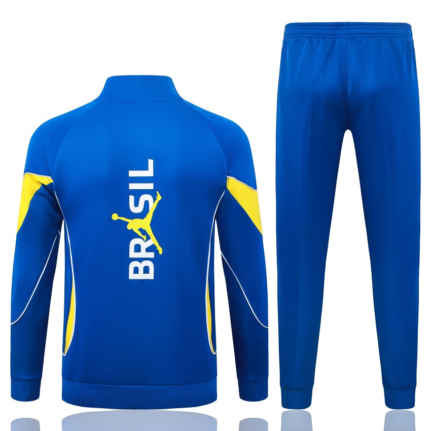 Survetement Bresil Veste 2026 2027 Bleu Jaune (2)
