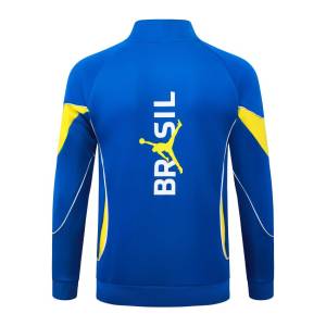 Survetement Bresil Veste 2026 2027 Bleu Jaune (3)