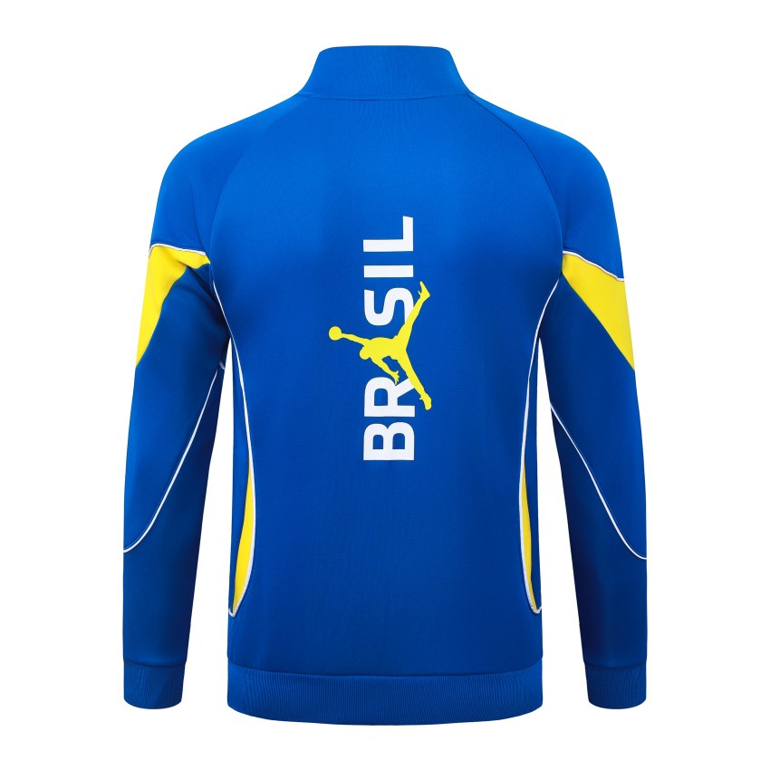 Survetement Bresil Veste 2026 2027 Bleu Jaune (3)