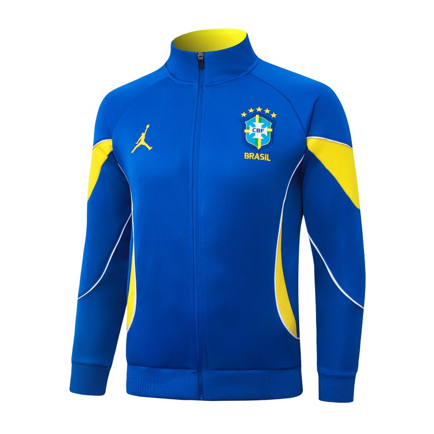 Survetement Bresil Veste 2026 2027 Bleu Jaune (4)