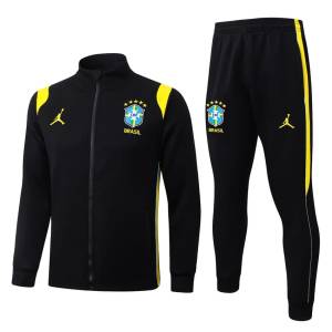 Survetement Bresil Veste 2026 2027 Noir Jaune