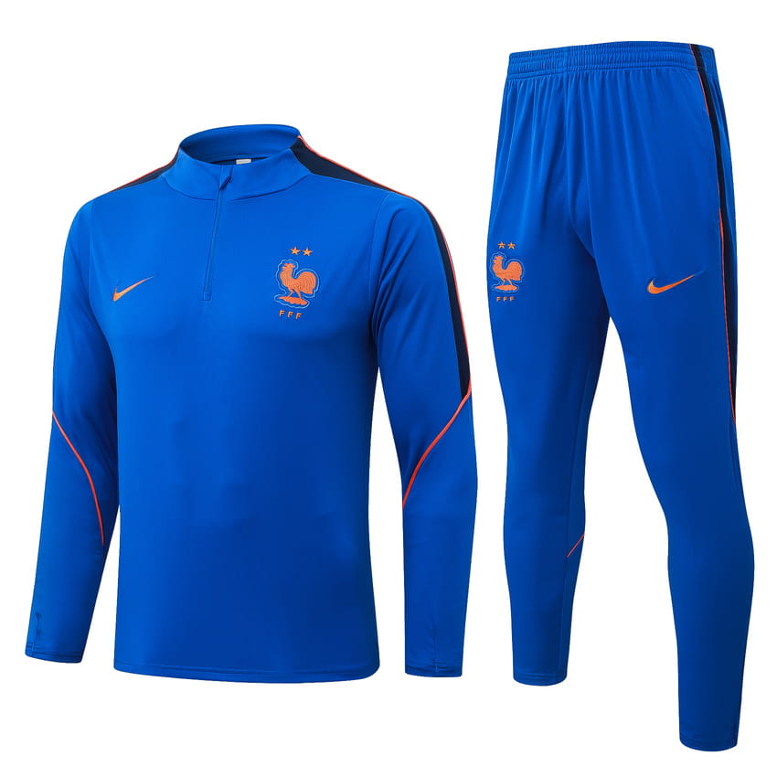 Survetement Equipe de France Training 2026 2027 Bleu Clair (1)