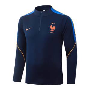 Survetement Equipe de France Training 2026 2027 Bleu Sombre (4)