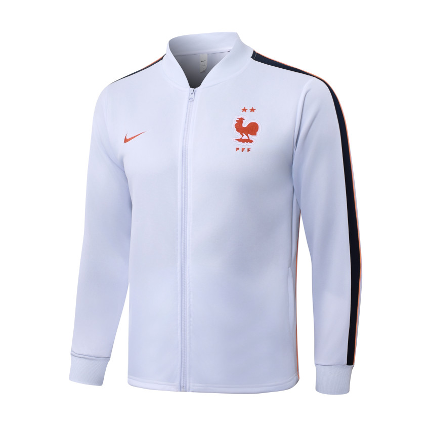 Survetement Equipe de France Veste 2026 2027 Blanc Bleu (4)