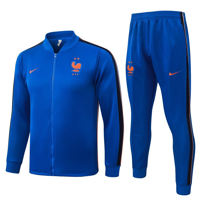 Survetement Equipe de France Veste 2026 2027 Bleu Clair (1)