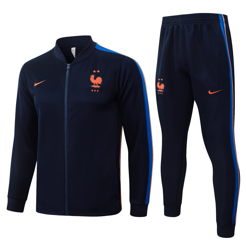 Survetement Equipe de France Veste 2026 2027 Bleu Sombre (1)