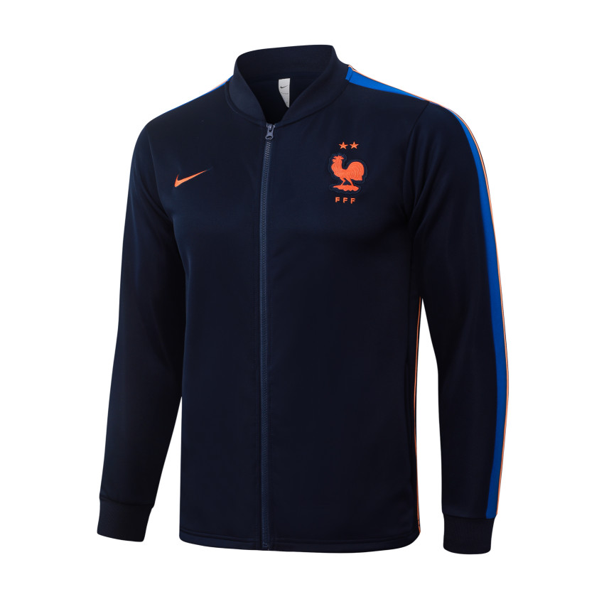 Survetement Equipe de France Veste 2026 2027 Bleu Sombre (4)