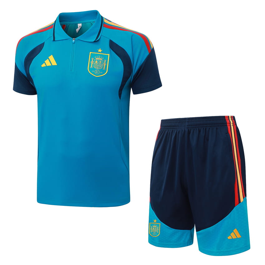 Survetement Espagne Polo 2026 2027 Bleu Clair (1)