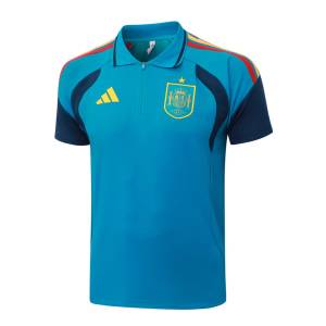 Survetement Espagne Polo 2026 2027 Bleu Clair (3)