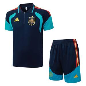 Survetement Espagne Polo 2026 2027 Bleu Sombre